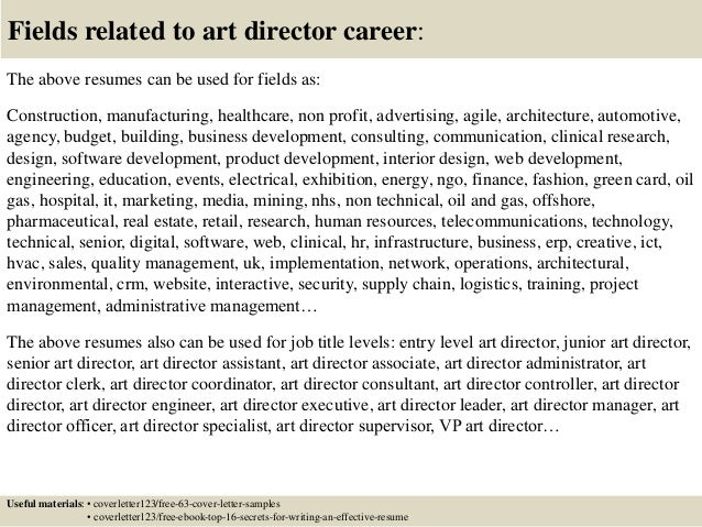 Art Director Cover Letter Example